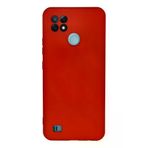 Hafk HFK-C8683140226855 Mey İthalat® Realme C21 Kılıf Nano Içi Kadife Silikon - Kırmızı