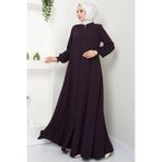 hafsamina Parçalı Mevlana Ferace Mürdüm HM2362