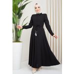 hafsamina Pileli Mevlana Ferace Siyah