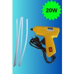 HAFSER 20watt Sıcak Silikon Tabancası 4 Adet Ince Çubuk Slikon Eritme Tabanca Şeffaf Mum Yapıştırıcı