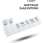 Haftalık Hap Düzenleme Kutusu – Günlük 7 Bölmeli Hap Saklama ve Taşıma Kutusu