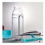 Haftalık İlaç Organizerli Plastik Su Şişesi 600 ml (Lisinya)