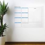Haftalık Planlayıcı Manyetik Duvar Stickerı Takvim 56 cm x 70 cm - Standart