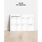 Haftalık Planlayıcı Yaz-Sil Pvc Poster 21X30 cm