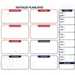 Haftalık Planlayıcı, Yüzeye Zarar Vermeyen Sihirli Inovatif Akıllı Kağıt, Saatlik Planlayıcı