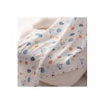 HAFY BABY Müslin Örtü Uzay Desenli 100x110 %100 Pamuk Organik 25BAT07