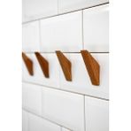 Hagen Banyo Askılığı 1. Sınıf Kayın Ahşap Bordo Renk Suya Dayanıklı Kimyasal İçermez 2'li Set