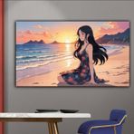 Hagen Manzara Tablo Premium Kalite Büyük Duvar Tablolari Modern Bohem Cam Tablo Soyut Salon Tabloları