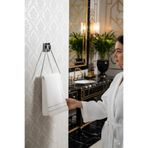 Hagen Yapışkanlı Üçgen Metal Havluluk Banyo Havluluk İkili Havluluk Banyo Askısı Yapışkanlı