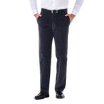 Haggar Erkek kadife genişletilebilir bel klasik ve düz düz kesim düz ön pantolon, Alacakaranlık - Klasik, 32W / 30L
