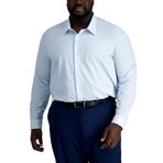 Haggar Erkek Smart Wash Klasik Kesim Rahat Esnek Elbise Gömlek-Büyük veya Uzun Bedenler, Gök Mavisi, 19" Neck 37"-38" Sleeve