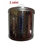 hagiki (2 Adet) Büyük Boy Metal Çaydanlık İçi Kapaklı Süzgeç Çay Demleme Süzgeci (2 Adet)