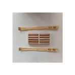 Hagiki ( 3lü Set) 2 Adet Ahşap Sırt Kaşıyıcı ve 10 Tekerleklı Ayak Altı ve Topuk Masaj Aleti