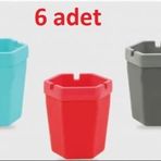 Hagiki (6 Adet) Kokusuz Kulluk Renkli Koseli Dumansiz Sigara Kullugu (6 Adet)