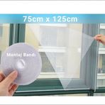Hagiki Pencere Sinekligi Tul Perde Cirt Bantli Kolay Kurulum Sineklik 75X125 Cm Tek Kanat (1 Adet)