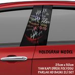 Hahahaha Yan Kapı Tuning Folyo Araç Direk Kaplama