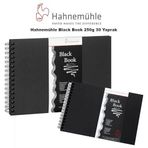 Hahnemühle Black Book 250 gr 30 Yaprak Defter