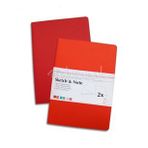 Hahnemühle İkili Eskiz Defter Seti 40 Sayfa A4 Kırmızı-Turuncu
