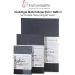 Hahnemühle Nostalgie Sketch Book Sert Kapak Dikey 190 gr 80 Yaprak Çizim Defteri