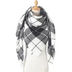 Haibing Atkı Atkısı Ekose Eşarp Boyun Şal Sıcak Kadın Örme Kaşmir Kafes Battaniye Büyük Uzun Sarar Eşarp Şal (Color : 14, Size : 140x210cm)