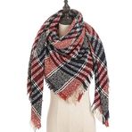Haibing Atkı Atkısı Kış Kadın Eşarp Kaşmir Pashmina Sıcak Boyun Atkıları Şal Ekose Sarar Üçgen Eşarp Şal (Color : 11, Size : 135x200cm)