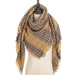 Haibing Atkı Atkısı Kış Kadın Eşarp Kaşmir Pashmina Sıcak Boyun Atkıları Şal Ekose Sarar Üçgen Eşarp Şal (Color : 14, Size : 135x200cm)