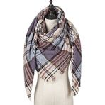 Haibing Atkı Atkısı Kış Kadın Eşarp Kaşmir Pashmina Sıcak Boyun Atkıları Şal Ekose Sarar Üçgen Eşarp Şal (Color : 26, Size : 135x200cm)