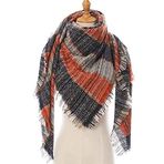 Haibing Atkı Atkısı Kış Kadın Eşarp Kaşmir Pashmina Sıcak Boyun Atkıları Şal Ekose Sarar Üçgen Eşarp Şal (Color : 39, Size : 135x200cm)