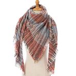 Haibing Atkı Atkısı Kış Kadın Eşarp Kaşmir Pashmina Sıcak Boyun Atkıları Şal Ekose Sarar Üçgen Eşarp Şal (Color : 40, Size : 135x200cm)