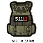 Haicheng Shop 1 Adet 511 Kumaş Tarzı 3D Taktik Yelek Crossfit Ort Ordu Pvc Velcro Yamalar Askeri Kol Bandı Su Geçirmez Sırt Çantası Sticker Giyim Çanta Aplike (Yurt Dışından) - Renkli - No: 1