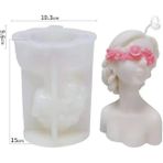 Haicheng Shop 15CM-KAPAK Gözleri Stili cm Büyük Boy Insan Vücudu Mum Silikon Kalıp Dıy Kokulu Mum Sabun Yapımı Aracı Mum Kalıpları Ev Dekorasyon Malzemeleri (Yurt Dışından) - mum yapımı - Renkli