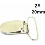 Haicheng Shop 2-20 mm Nokta Gümüş Stili Yenı Metal Askı Emzik Sahipleri Plastik Ekleme Craft Kanca ile Klipler Yatıştırıcı Klipsler Dikiş Aracı Dıy Aksesuar (Yurt Dışından) - Renkli - NO:1