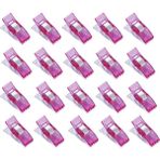 Haicheng Shop 20 Adet Gül Kırmızı Tarzı Çok Renkli Dikiş El Sanatları Yorgan Bağlama Plastik Klipler Kelepçeler Patchwork Dekorasyon Için Paketi Kelepçe Elbise Klip Dikiş Araçları (Yurt Dışından)