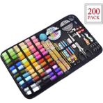 Haicheng Shop 200 Adet Tarzı Dikiş Kitleri Dıy Giyim Oya Saklama Kutusu Çok Fonksiyonlu Sanatlar El Sanatları El Kapitone Dikiş Nakış Ipliği Dikiş Kiti (Yurt Dışından) - Renkli - NO:1