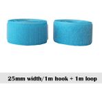 Haicheng Shop 25 mm Genişlik Stili Genişlik Azure Cırt Cırt Yapışkansız Cırt Cırt Raptiye Bant Dikiş Sihirli Bant Etiket Cırt Cırt Bant Couture Şerit Gök Mavisi (Yurt Dışından) - Renkli - NO:1