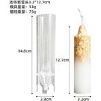 Haicheng Shop 3.2X12.7CM Kalıp Stili Dıy Mum Sütun Kalıp Kutup Spiral Silindirik Şekilli Akrilik Mum Kalıpları Mum Yapımı Için Ev Düğün Plastik Kalıp El Sanatları (Yurt Dışından) - Renkli