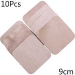 Haicheng Shop 9CM-10PCS Tarzı Bitmemiş Ahşap Kare Dilimler Düğün Dekor Parti Malzemeleri Yapı Modeli Çocuk Dıy Boyama Ahşap Etiketler Boş Plak (Yurt Dışından) - Renkli