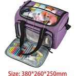 Haicheng Shop Açık Sarı Stil Oxford Kumaş Yün Oya Tığ Kanca Depolama Tote Çanta Örgü Iğneleri Dikiş Aracı Iplik Iplik Tutucu Organizatör Çanta (Yurt Dışından) - Renkli - NO:1