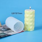 Haicheng Shop Açık Yeşil Tarzı Silindir Silikon Kalıp Dıy Epoksi Reçine Mum Kalıbı Aromaterapi Mum Balmumu Molde Kil Alçı El Sanatları Döküm Kalıp Ev Dekor (Yurt Dışından) - Mum Yapımı - Renkli