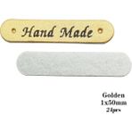 Haicheng Shop Altın Etiketler 24PCS Tarzı Beş Renk El Yapımı Baskı Logo Giyim Için Pu Deri Etiketler Giysiler Için El Yapımı Cilt Etiketi Iğne Oyaları Için El Yapımı Etiketler (Yurt Dışından) - Renkli - No: 1