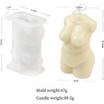 Haicheng Shop B 2 Tarzı Sanat Insan Kadın Vücudu Mum Silikon Kalıp Yeni Venüs Mum Kalıbı Koku Insan Şekilli Mum Yapımı Balmumu Alçı Kalıp El Yapımı (Yurt Dışından) - Renkli