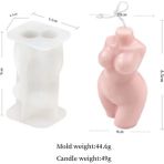 Haicheng Shop B 4 Stili Sanat Insan Kadın Vücudu Mum Silikon Kalıp Yeni Venüs Mum Kalıbı Koku Insan Şekilli Mum Yapımı Balmumu Alçı Kalıp El Yapımı (Yurt Dışından) - Renkli