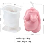 Haicheng Shop B Tarzı Güzel Insan Vücudu Silikon Mum Kalıp Dıy Hamile Melek Mum Yapımı Reçine Sabun Kalıp Hediye Ev Dekorasyonu Zanaat Malzemeleri (Yurt Dışından) - Renkli