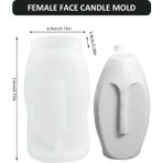 Haicheng Shop B Tipi Kalıp Stili 1 Takım Iskandinav Insan Yüzü Silikon Mum Kalıp Dıy El Yapımı Aromaterapi Mum Alçı Süsler Portre Heykel Kalıp (Yurt Dışından) - mum yapımı - Renkli