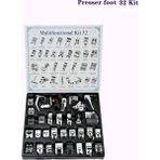 Haicheng Shop Baskı Ayağı 32 Takım Stili Baskı Ayağı Dikiş Makinesi Ayakları Overlok Aksesuarları Ev Aletleri Janome Örgü Çok Işlevli Kiti Ev Şarkıcısı Brother (Yurt Dışından) - Renkli