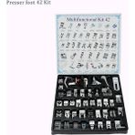 Haicheng Shop Baskı Ayağı 42 Adet Stil Dikiş Makinesi Ayakları Baskı Ayağı Aksesuarları Overlok Ev Aletleri Janome Singer Brother Ev Işlevli Kiti Örgü Için (Yurt Dışından) - Renkli