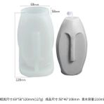 Haicheng Shop Ben Stil Gözleri Bağlı Kız Portre Silikon Mum Kalıp Epoksi Insan Vücudu Sabun Döküm Kalıp Gül Çiçek Güzellik Balmumu Mum Dıy Yapma Aracı (Yurt Dışından) - mum yapımı - Renkli