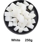 Haicheng Shop Beyaz 250G Tarzı Yüksek 1000G Doğal Amino Asit Sabun Bazlı Bitkisel Yağ Gliserin Dıy El Yapımı Sabun Hammaddesi Şeffaf Beyaz (Yurt Dışından) - sabun yapımı - Renkli