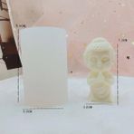 Haicheng Shop Bir Kalıp Stili Buda Mum Kalıp Çin Tarzı Budist Kültürü Tema Kalıpları Insan Vücudu Dini Şekil Alçı Reçine Kalıp Ev Dekor Hediyeler (Yurt Dışından) - mum yapımı - Renkli