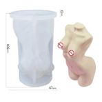 Haicheng Shop Bir Stil 3D Insan Vücudu Serisi Mum Silikon Kalıp Dıy Busty Kadın Aromatik Mum Yapımı Reçine Sabun Kalıp Hediyeler Zanaat Ev Dekor Malzemeleri (Yurt Dışından) - Renkli